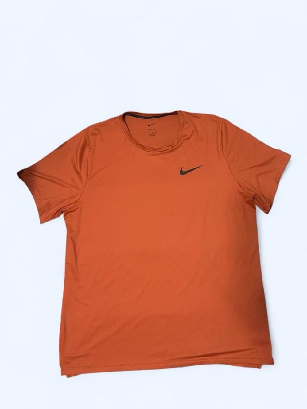 Nike Men's Orange Dri-FIT Short-Sleeve Training Shirt